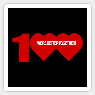 LOVE 100 Sticker